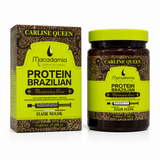 Pack CARLINE QUEEN Macadamia Protein Brazilian – Shampoo, Conditioner, Hair Mask & Serum