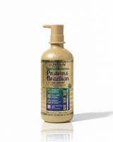 LUMAfofo Shampooing Professionnel Protéine & Brésilien 900ml – Shampooing Hydratant Sans Sulfate