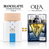 OLFA Ahlami Bleu Nuit présenté comme alternative à Bianco Latte