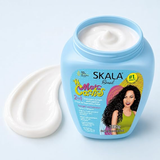 Crème Skala Mais Cachos 1 kg en pot ouvert, soin pour cheveux bouclés
