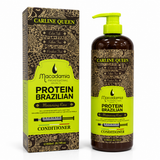 Pack CARLINE QUEEN Macadamia Protein Brazilian – Shampoo, Conditioner, Hair Mask & Serum